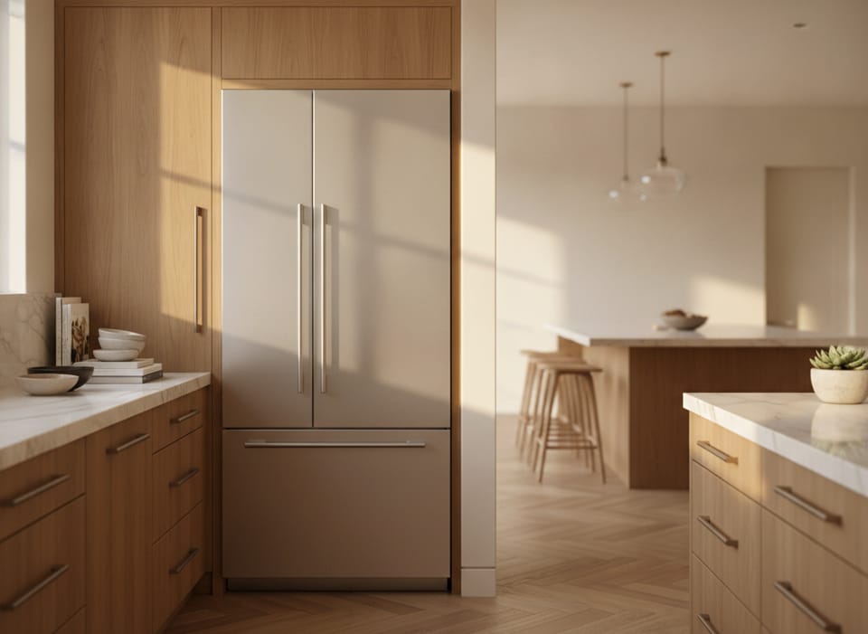 Stainless built-in all-refrigerator column